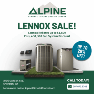 Lennox Heating and Cooling at Alpine Climate Control, Sheridan, WY